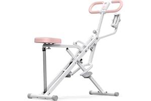 MERACH 2 in 1 Squat Rowing Machine, Easy Setup and Foldable Exercise Equipment, Glute Trainer, Glutes and Leg Home Workout