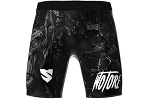 SMMASH Gleam Profesionalmente Vale Tudo Pro Shorts, Pantalones Cortos Hombre MMA, Muay Thai, BJJ, Grappling, Material Transpirable y Antibacteriano