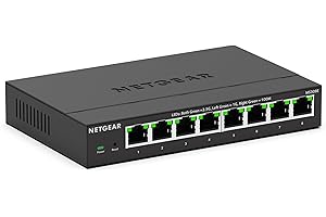 NETGEAR 8-Port Multi-Gigabit Ethernet Plus Switch (MS308E) – Managed, mit 8 x 1G/2,5G, Desktop- oder Wandbefestigung und eingeschränktem Schutz über 5 Jahre