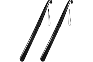 DK177 2-Stück Schuhlöffel, Schuhlöffel Lang 23"/58cm - Superstarker Kunststoff, Ergonomisches Design, Bequem und Leicht zu Verstauen, Geeignet für EU Männer, Frauen, Kinderund Senioren