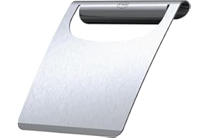 RÖSLE Plancha-Allzweck-Spachtel, Hochwertiger Grillspachtel zum Wenden von Fleisch und Gemüse sowie Reinigen von Grillplatten, Edelstahl 18/10, spülmaschinengeeignet, silberfarben