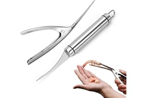 SVOCK 2 szt. nóż do linii Shrimp, narzędzie do obierania krewetek ze stali nierdzewnej 304, obieraczka do krewetek, maszyna do obierania krewetek, uniwersalna obieraczka do krewetek i ryb