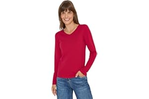 Cecil T- Shirt à Manches Longues et col en V Femme