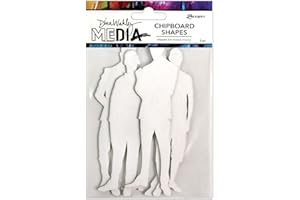 RANGER Dina Wakley Media Chipboard Shapes-The Men