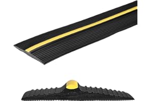 SMAUTOP Porte Bas Joint Strip,3m /12mm Épaisseur Joint de seuil de porte de garage,empêcher l'infiltration d'eau, les feuilles, la poussière, le vent, l'eau de pluie