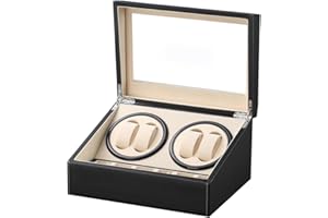 DRAIGERWAY Automatyczny pasek ze skóry PU z cichym silnikiem i zasilaczem do automatycznych zegarków