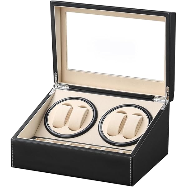 Caja Relojes Automaticos TANGIST Caja Giratoria Para Relojes