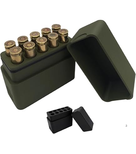 Plano Patronenbox für Büchsenpatronen, mit Stülpdeckel, Mittel, 20 Patronen Sport & Freizeit
