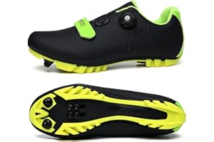 Hixingo Chaussures de Cyclisme pour Hommes, Femmes, Chaussures D'équitation sur Montagne, Crampons Respirantes Semelle Dure Chaussures de Vélo