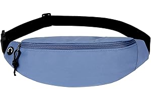 AIDBUCKS ABK - Marsupio a 2/3 scomparti, sportivo, alla moda, da trekking, cinturino regolabile da donna/uomo, Blu, DL-2026, Marsupio