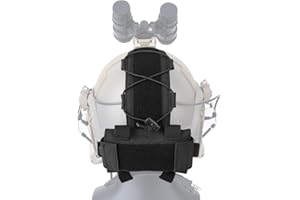 KRYDEX Taktische Helm Batterie Tasche, Gegengewicht Tasche Ausgleichsgewicht Tasche mit Klettverschluss für MK1 Taktische Helme (Schwarz)