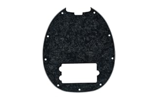 Dopro Bass Pickguard Fit for Musicman Classic 4 String StingRay Bass Models Black Pearl