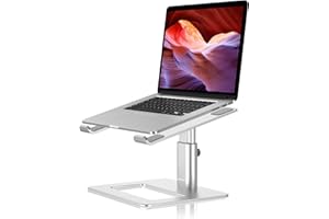 GOKEDA Support pour Ordinateur Portable, Ergonomique, réglable, en Alliage d'aluminium, Compatible avec MacBook Air Pro, Dell, HP, Lenovo Samsung (Plus d'ordinateurs Portables de 11 à 17 Pouces)