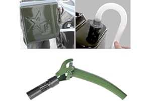 ROCKINY Boquilla de Lata de Combustible de Metal con Boquilla de vertido de bidón Flexible Rockyin para Todos los bidones de bidón Estilo OTAN Que no Son Carb