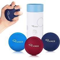 2 Boules Anti-Stress Ryaco En Gel - Souple Et Dure - Pour Exercices Mains Et Soulagement Anxiété