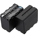 NP-F970, NP-F960, NP-F930, NP-F950, Powerextra 2 X 8800mAh Replacement Battery Compatible with Sony DCR-VX2100, DSR-PD150, DS