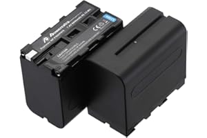 NP-F970,NP-F960,NP-F930,NP-F950,Powerextra 2x8800mAh Replacement Battery Compatible with Sony DCR-VX2100,DSR-PD150,DSR-PD170,FDR-AX1,HDR-AX2000,HDR-FX1,HDR-FX7,HDR-FX1000,HVL-LBPB,HVR-V1U,HVR-Z1P