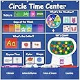 AJDOLL Circle Time Center Classroom Pocket Charts Teaching Pocket Chart Calendar Learning Shape Color Weather Classroom Pocket Chart-Number Pocket Chart Wording Rhyme Pictures Pocket Chart