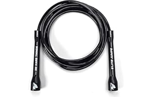 ELITESRS Elite Jumps Adjustable Skipping Rope for Adults – 6mm PVC Fitness Rope with Unbreakable Handles, Smooth Rotation & Easy Sizing for Cardio, Strength & CrossFit - Durable 10ft Rope, 5-Inch Handles