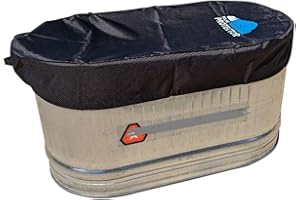 Polar Protector - 2 X 2 X 4 Stock Tank Cover Ice Water Therapy Ice Bath Cover Cold Water Cover Fits Galvanized Tank Waterproof Rip Proof Tough Keeps Tanks Clean Raised Garden Bed Cover