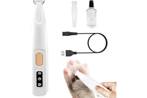 XINRONGDA Cortadora Pelo para Perro, Recortadora de patas de perro, Cortapelos Perros para Recortar el Pelo de Perro Alrededor de las Patas, los Ojos, las Orejas, la cara y el Rump