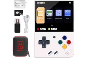 ASTARAMA Console de Jeu portable Miyoo Mini Plus, console de Jeu Rétro Open Source de 3,5 pouces avec carte TF de 64 Go, Plus de 7000 Jeux Classiques Intégrés, Prise en charge du WiFi