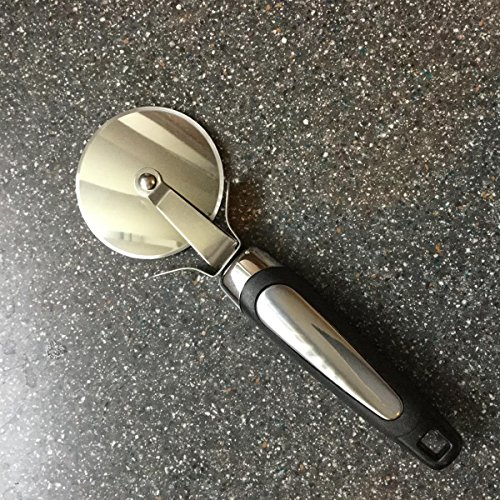 Pizzaschneider | Hochwertiges Pizzamesser aus Edelstahl, Spülmaschinenfester Teigschneider, Pizzaroller - 5