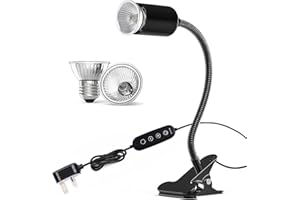 CTYVIOR Reptile Heat Lamp, UVA+UVB Lizards Turtle Snakes Aquarium, Tortoise Heat Lamp with Brightness/Heat Control Basking Lamp Heat Lamp for Reptiles Tortoise Lamp