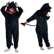 Costume Halloween Unisex Tutina Pigiama Animale Per Bambini - Morbida, Costume Carnevale E Halloween Tutina Peluche Unisex