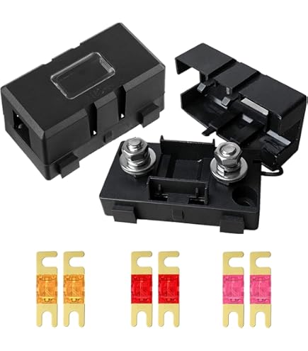 4 Portafusibili Midi 12V Per Auto - Con Fusibili 40A, 50A, 80A E Terminali, Per Auto E Camion - Foto 2