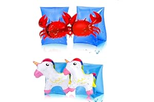 JUNBAOYYDS Schwimmflügel für Kinder, Cartoon Schwimmhilfe Schwimmbad Pool Schwimmen Armbands, Schwimmhilfe Schwimmflügel für 3-6 Jahre Kinder Schwimmbad Pool