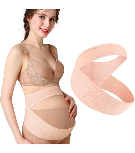 Cinturón De Soporte Para Embarazadas TOROS-GROUP - Alivia Dolor De Espalda Y Pelvis, Talla Grande, Color Beige