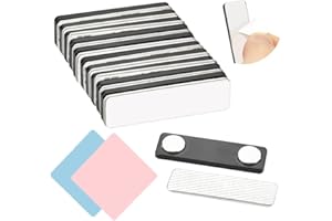 ZACUDA 12 PCS Placas de Identificación Imán Placa de Nombre Magnético Placas de Identificación Magnético Etiquetas de Identificación Magnética Etiquetas Magnéticas para Nombres