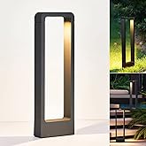 Shuniu LED Wegeleuchten Außen 7W, Gartenleuchte, 3000K Aussenleuchte Stehlampe, Pollerleuchte 48CM IP65, Standleuchte für Gar