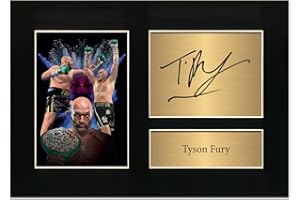 GENERIC Tyson Fury Boxer Autograph Signed Photo Boxing Memorabilia A4 Printed Reproduction Print Picture Display No155