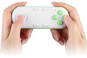 Denash Controlador de Juegos inalámbrico Bluetooth, Joystick para Juegos portátil Controlador de Control Remoto para Juegos Joystick Bluetooth Teléfono móvil Gamepad para iOS Android PC