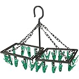 JVL Folding Sock Dryer Complete with 20-Piece Clothes Pegs