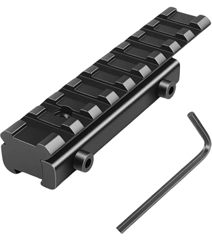 Adaptateur Rail Picatinny Weaver 9 Slots – Convertisseur 11mm Vers 20mm, Montage Tactique Robuste En Aluminium