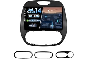 BXLIYER Android 14 IPS Autoradio para Renault Kaptur Captur (2014-2019) - 2G+32G - Inalámbrica CarPlay + Android Auto - Gratis Cámara Trasera - 9 Pulgada 2 DIN - Dab 4G WLAN Volante Fast-Boot BT5.0