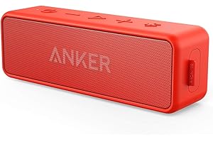 Anker Soundcore 2 Portable Bluetooth Speaker with 12W Stereo Sound, BassUp, IPX7 Waterproof, 24-Hour Playtime, Wireless Stereo Pairing, Speaker for Home, Outdoors, Travel