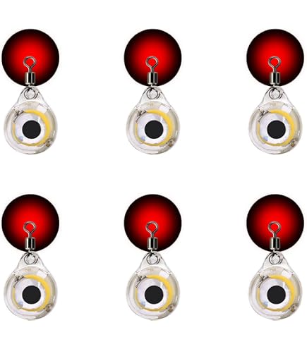 MiOYOOW 5 Luci LED Per Esca Da Pesca - Colori Blu, Verde, Rosso, Bianco, Colorato - Subacquee Impermeabili Per Acqua Dolce E Salata - 4
