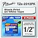 Produktbild TZe Standard Adhesive Laminated Labeling Tapes, 1/2w, Black on White, 2/Pack