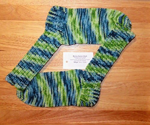 Hand knitted, self-knitted, socks, wool socks, winter socks handmade, hand-dyed wool, UNIKAT !!! 6-fold, ladies / men / Gr. 6,5 Merino Wool