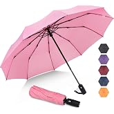 ZOMAKE Paraguas Plegable Antiviento 114 cm Grande, Resistente y Compacto | Mujer y Hombre, Paraguas Autom&aacute;tico, 10 Varillas R