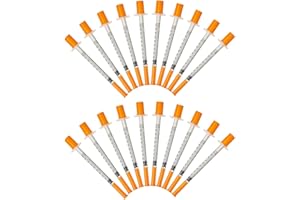QUALIS 25 Pack 1ml Syringes 30G | 1ml Syringes With Cap And Dispensing Tool | 20 Pack Of Individually Wrapped Sterile 1 ml Syringe