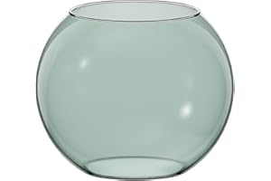 TREND FOR HOME Vaso Sferico Vaso Verde Ø 19 cm H: 15.5 cm Vaso a Sfera di Vetro Boccia Vetro Vaso Fiori Verde Vaso Idroponico Vaso Vetro Colorato Decorazione Verde Portacandele Rotondo | Olivia