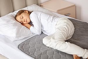Lynmark® Kids Potty training Bed Pads for Waterproof Protection - Bed Protector For Potty Training & Bed Wetting Toddlers & Children, Absolute Lifesaver for Your Mattress & Sheets, 70x85 cm Grey