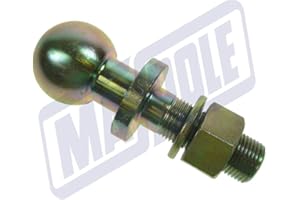 MAYPOLE UK LTD 50MM TOW BALL PIN SHORT THREADED 2000KG LOAD 70MM x 25.4MM QUAD TRACTOR MP48125 MAYPOLE
