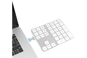 Yeemie Bluetooth Number Keypad, Bluetooth Number Keypad 34 Keys, Wireless NumPad Wireless Number Keyboard for Computer, PC, Laptop