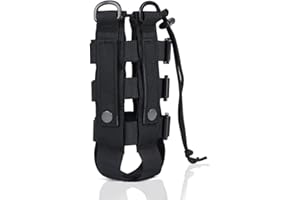 WUSJCOF Porta Botellas Molle Accesorios para Mochila Bolsa de Botella de Agua Ancho Ajustable 7-15 cm para Camping Senderismo Deportes al Aire Libre
